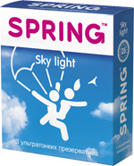 Презервативы SPRING™ Sky Light, 3 шт./уп. (ульра-тонкие)