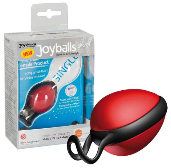 Joyballs secret single, Schwarz-Schwarz вагинальный шарик красный