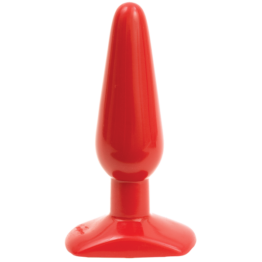 Анальная пробка красная средняя Butt Plugs Smooth Classic Slim/Medium - Red