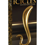 Фаллоимитатор ICICLES Gold Edition G spot G02 золотой