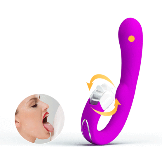 PrettyLove Magic Tongue Вибромассажер с клиторальным стимулятором-ротатором