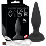 Анальная пробка с вибрацией и присоской Rechargeable Anal Vibe