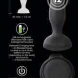 Анальная пробка с вибрацией и присоской Rechargeable Anal Vibe