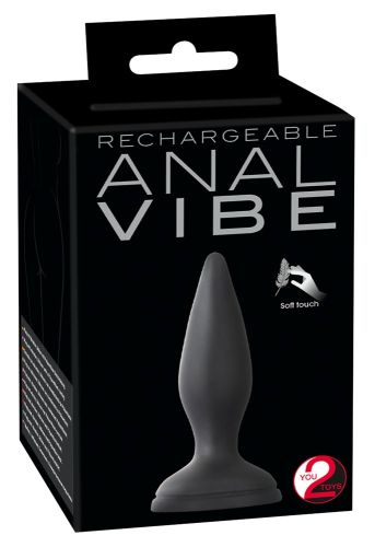 Анальная пробка с вибрацией и присоской Rechargeable Anal Vibe