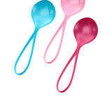 НАБОР ВАГИНАЛЬНЫХ ШАРИКОВ SATISFYER BALLS C03 SINGLE, СИЛИКОН, АССОРТИ, Ø 3,5 СМ