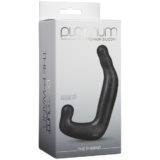Фаллоимитатор для стимуляции простаты и мошонки Platinum Premium Silicone - The P-Wand - Charcoal