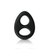 Эрекционное кольцо с двумя отверстиями Renegade - Romeo Soft Ring - Black